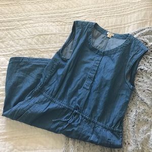 J. Crew light weight denim dress with pockets